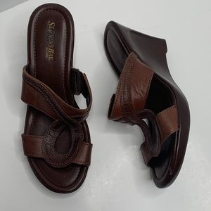 St. John's Bay | Brown Leather Wedges size 7